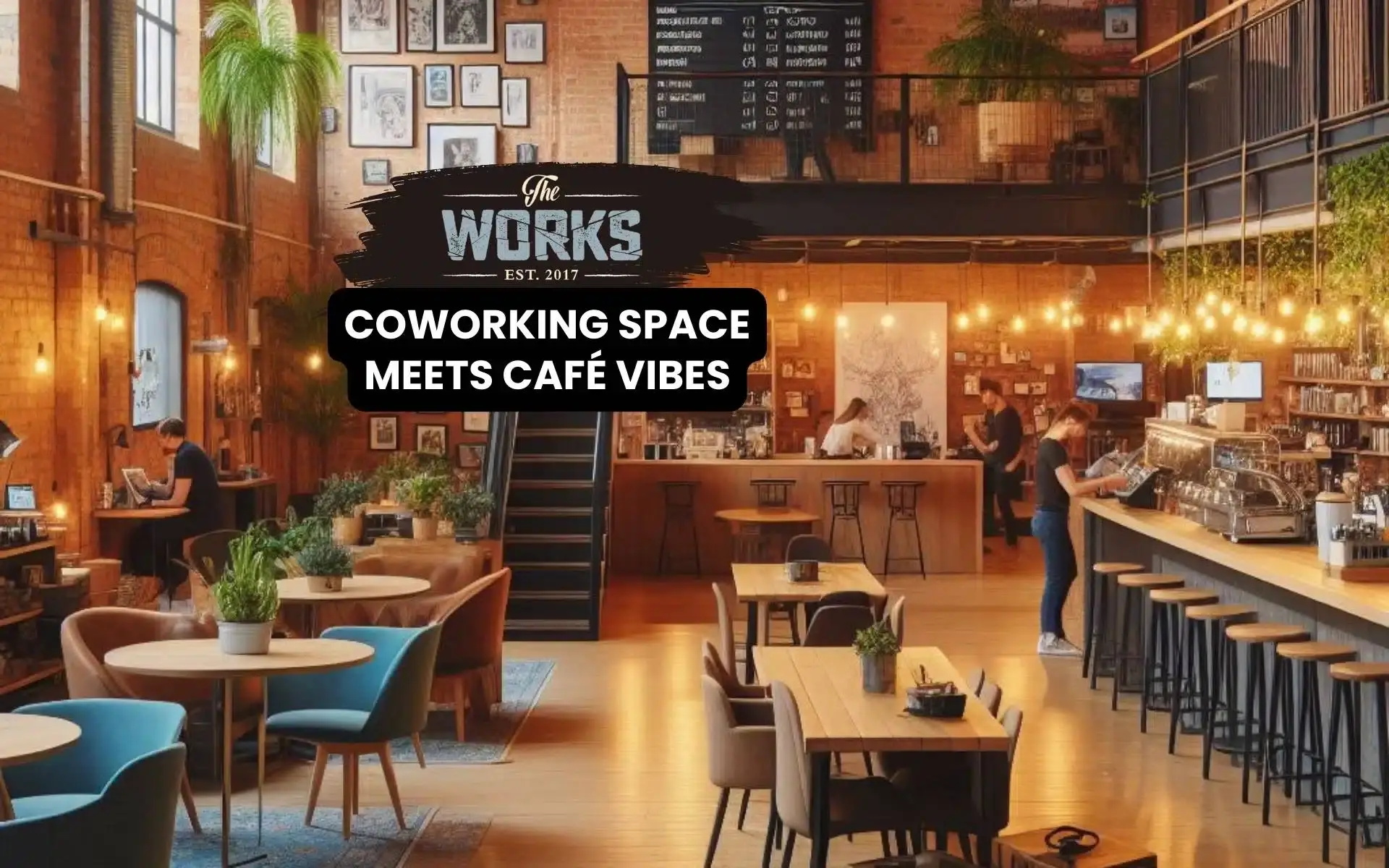the works group coworking with in house cafe