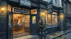 the works, cold, rain, eastbourne